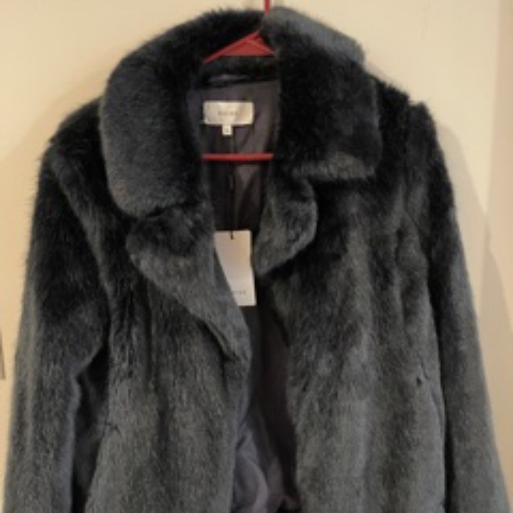 Reiss Faux Fur coat
